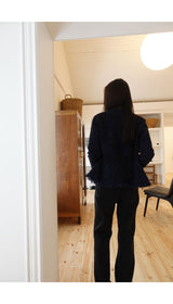 ナイトブルーツイードカーディガン (jacket)