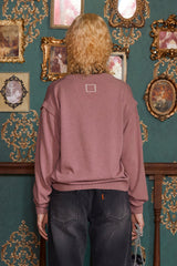 LAYERED V NECK KNIT / INDI PINK