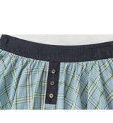 Clover Check Denim Skirt 232561104