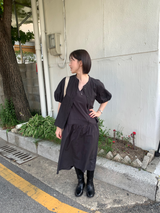 Belt sleeveless one-piece