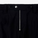 FRONT ZIP CARGO PANTS BLACK
