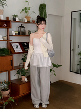 [SHOPPERMADE] Chiffon Flare Layered Sleeveless Mini Dress
