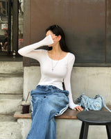 [BELLIDE MADE] Lapto Daily U-Neck T-Shirt