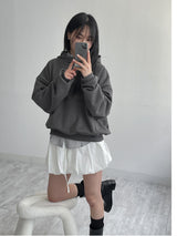 メロウオーバーフィットフードTシャツ