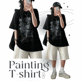 シャッフルレタリング半袖Tシャツ