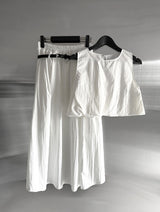 Cloud Nylon Crop Blouse