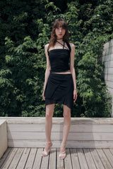 FAIRY HALTER TOP black