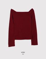 Romantic Warm Off Shoulder Raglan T-Shirt (4color)