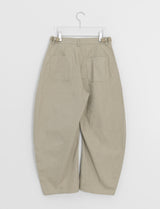 Billet Buckle Stitch Curved Balloon Pants
