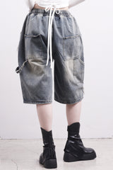 (Unisex)MARE ハーフダメージデニムパンツ