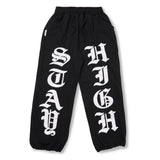 Stay High Wide Jogger Pants Black / Orange