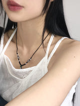 Maso Vintage Flower Gemstone Necklace