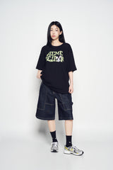 25SS BAD BUNNY LOGO SHORT SLEEVE T-SHIRT BLACK