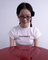 Keymisery Small Logo T-shirt (White)