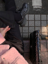 [MADE] [Wool Napping] Winter Warm ピンタックワイドスラックス