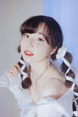 Party Ribbon Princess Piercing - Rosepink/Silver Color