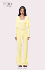 Roena pad sleeveless flare training set-up (pants long)