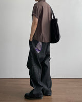Bandana Tie Denim Pants
