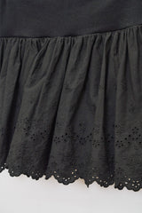 Punching Banding Mini Skirt (Black)