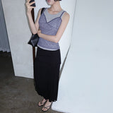 [Lakein] レースカットラインレイヤードスリーブレストップ - 3カラー
