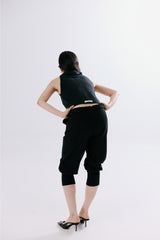 Long banding pants [BLACK]