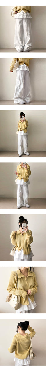 Nied レイヤード カンカンスカートパンツ