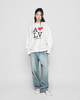 25FW LOVE ADLVスウェットシャツ クリーム