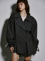 SHORT TRENCH COAT