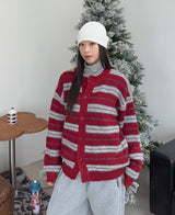 Cent Wool Haji Stripe Cardigan