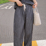 Armand Linen Denim Wide Pants