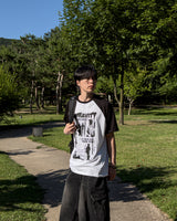 パンク ラグラン 半袖Tシャツ