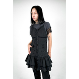 RUFFLE BUTTON DRESS
