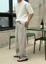 [Unisex] Summer boucle half knit(4color)