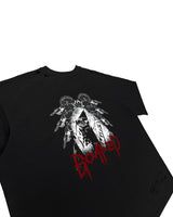 GOATED CUTTING OVERSIZE T-SHIRT(BK)