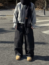 BASE BOUBLE KNEE NON-FADE DENIM