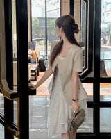 Prmiten unbalanced skirt