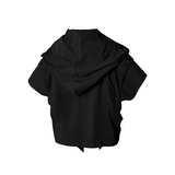 RELABEL Time Element (Dynamic Parallax) Loop Cut Split Short Wide Removable Large Hood Short Sleeve