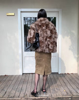 cashew nut slim midi skirt