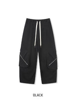 レトジッパーポケットブラッシュスウェットカーゴパンツ