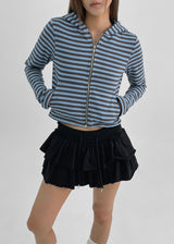 [MADE] Cohel Stripe Hooded Zip-Up