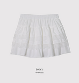 #Lace Tiered Mini Skirt (2color)