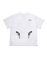 アーカイブリボルバーTシャツ-WHITE