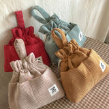 【MADE】コーデュロイポーチバッグ - ベージュ