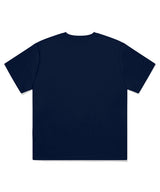 グラフィティpagesiisiiプリンティングショートスリーブTシャツ ネイビー