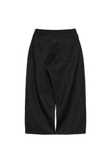6CRAYON 11.3oz ブラックノンフェイドワイドレッグバギーデニムパンツ