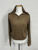 (4colors) rib knit bt hood T-shirt