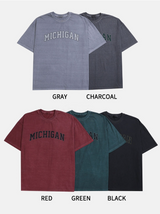 ウォッシュドミシガン半袖Tシャツ