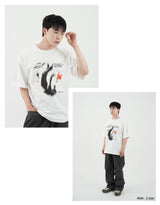 ファーリングフラワー O/W オーバーフィットTシャツ