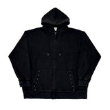 Stud Washing Hood Zip-Up