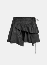 Emma Eyelet Frill Mini Skirt